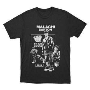 Malachi Barton 2025 Unisex T Shirt Black